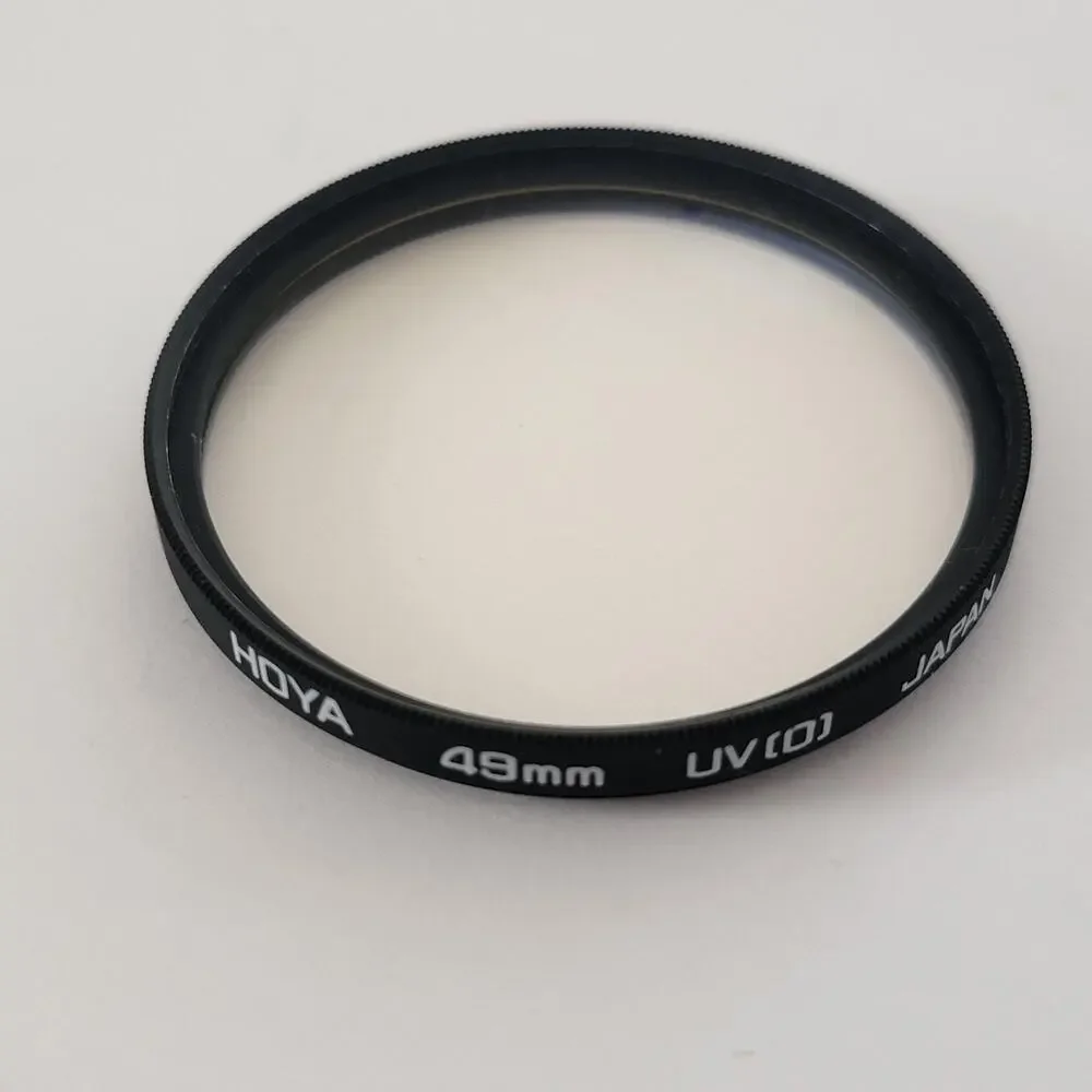 Hoya 49mm UV(0) Camera Lens Filter Black UV Protector Screw-In Japan Digital